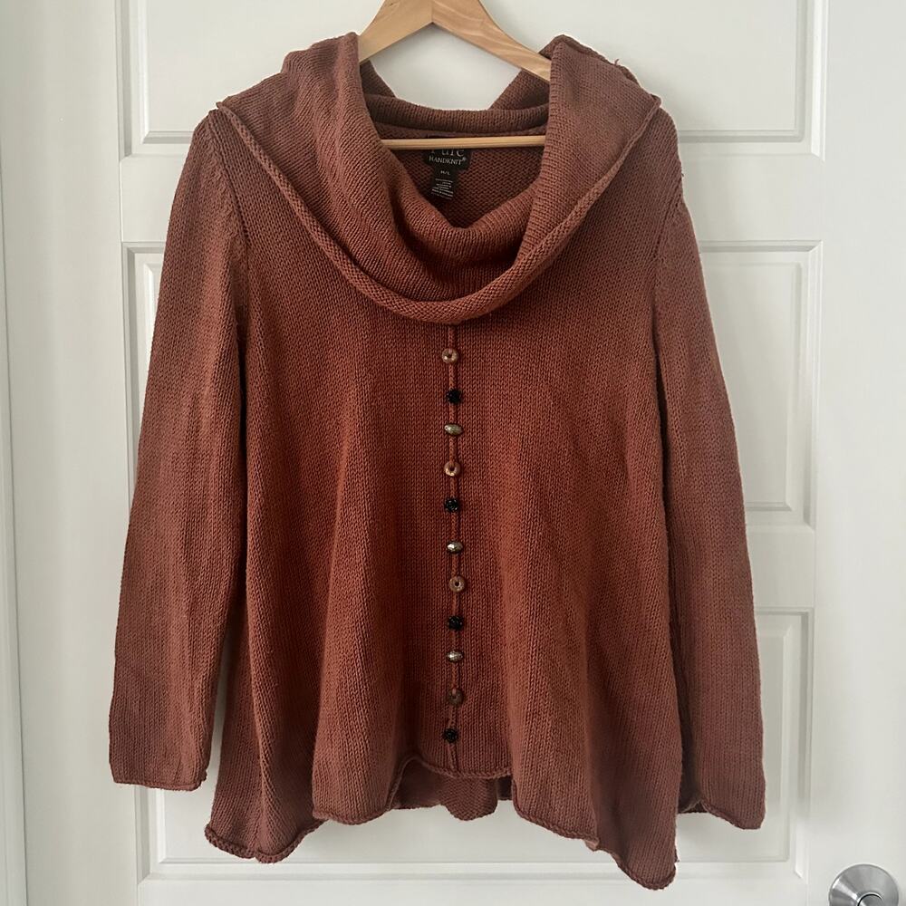 PURE Handknit Lagenlook Knit Sweater Sz M/L